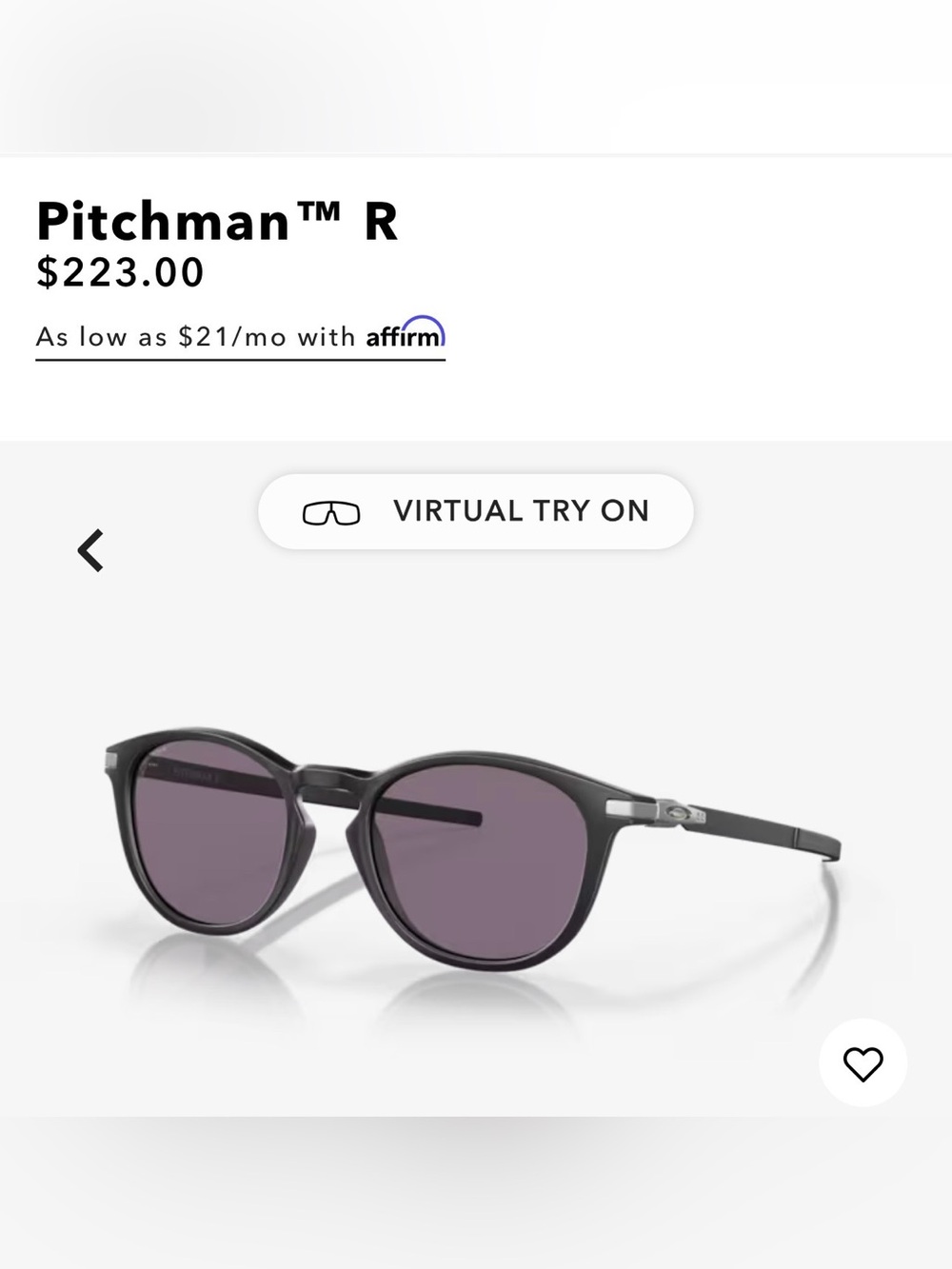 Oakley Pitchman R Black Sunglasses with Purple Lenses